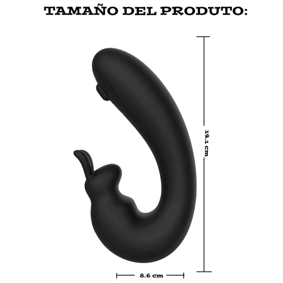 Vibrador com Estímulo Duplo – Potente e Recarregável