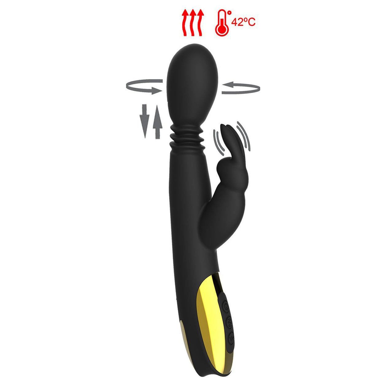 Vibrador com Estímulo Duplo – Recarregável e Potente