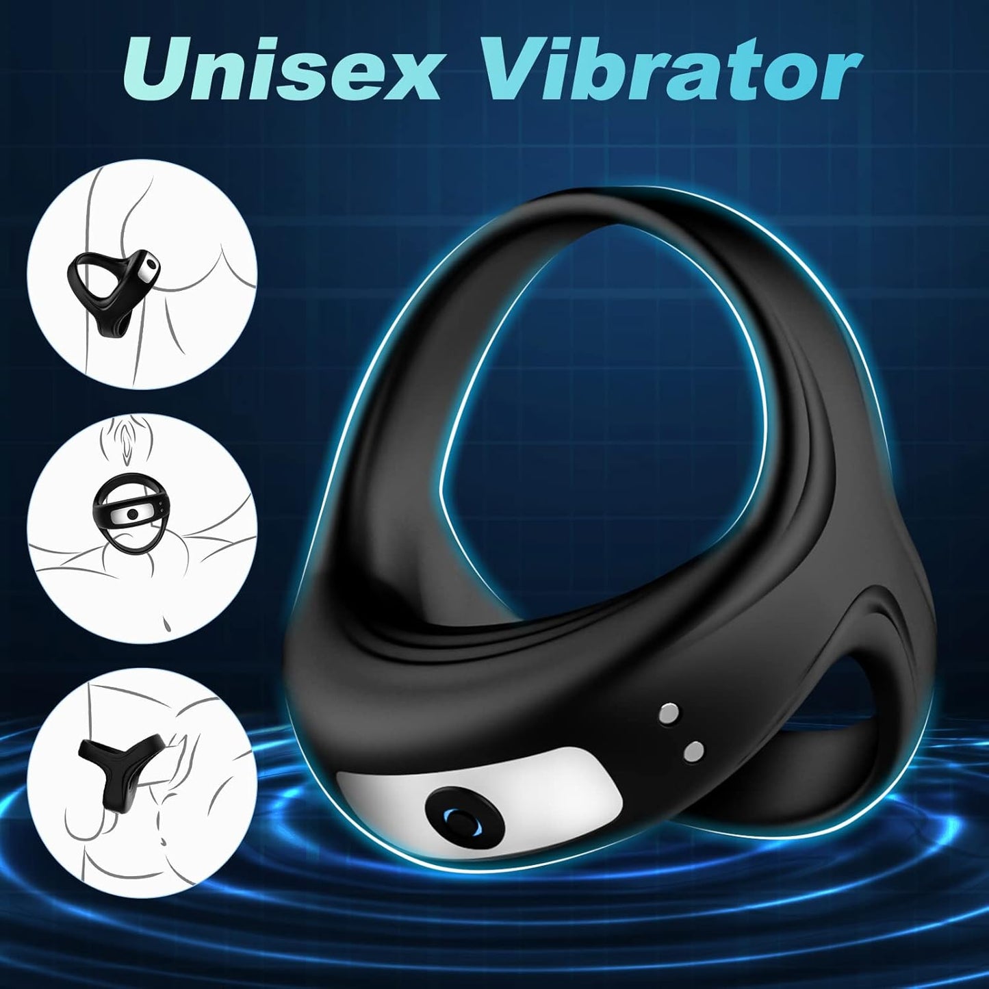 Anel Peniano Vibratório Recarregável – Estímulo Extra com Controle