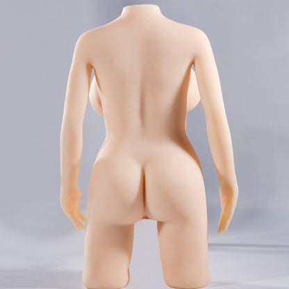 Boneca Realista Meio Corpo com Mãos em Silicone – Toque Ultra Macio e Sensação Mais Realista