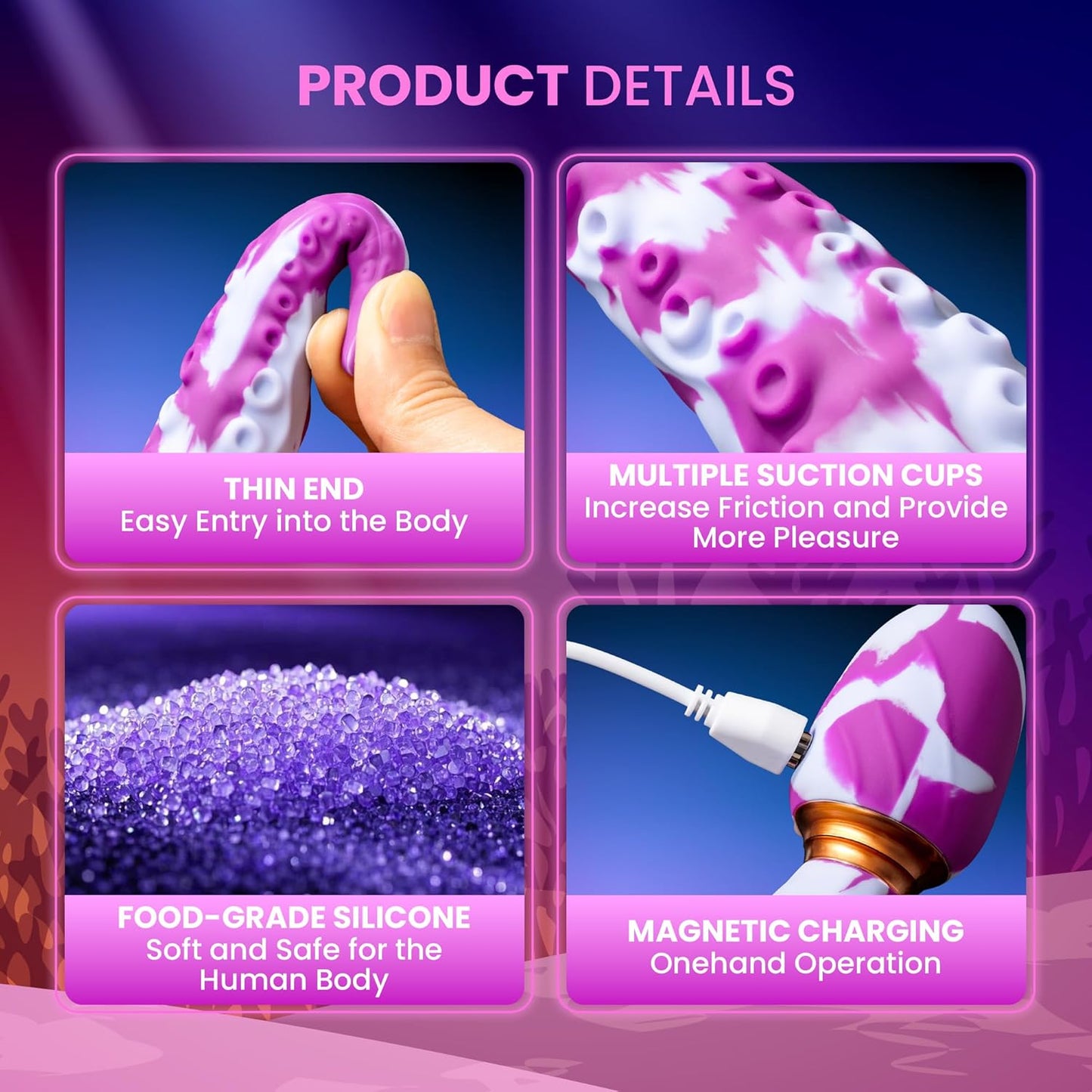 Vibrador com Vibração Ajustável – Potente e Recarregável