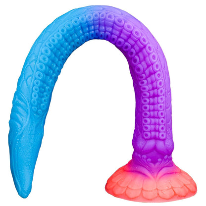 Dildo Tentáculo Extra Longo com Ventosa – Flexível e Sensação Intensa