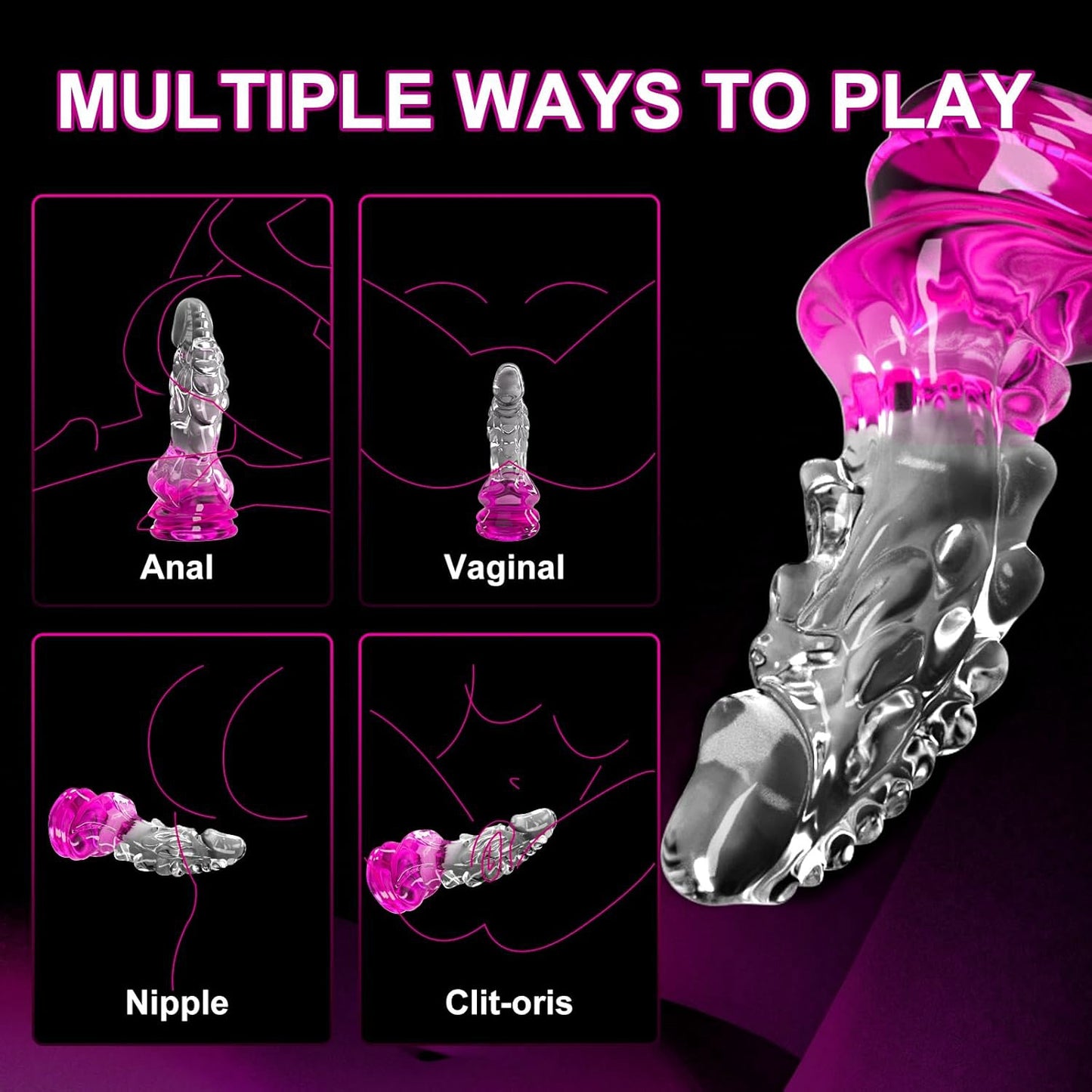 Dildo Fantasy com Ventosa – Design Único e Sensação Intensa