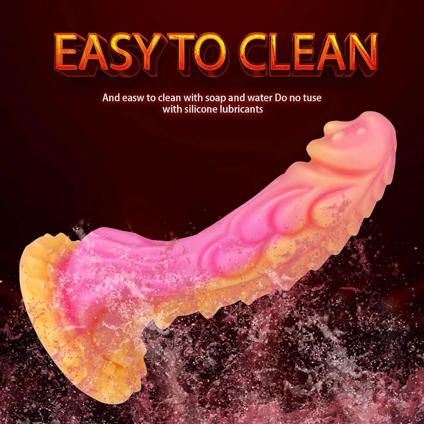 Dildo Dragão com Ventosa – Textura Intensa e Design Fantasy