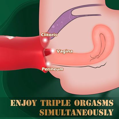 Vibrador de Língua com Sucção – 10 Modos de Beijo e Vibração para Prazer Intenso