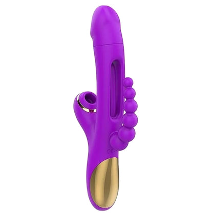 Vibrador 3 em 1 para Ponto G e Clitóris – 10 Modos com Estimulação Tripla e Design Ergonômico