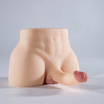 Masturbador em Silicone – Design Realista com Duas Áreas de Contato