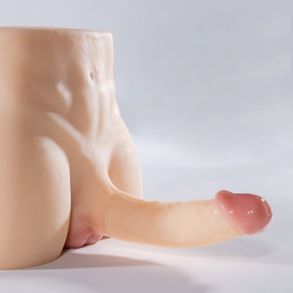 Masturbador em Silicone – Design Realista com Duas Áreas de Contato