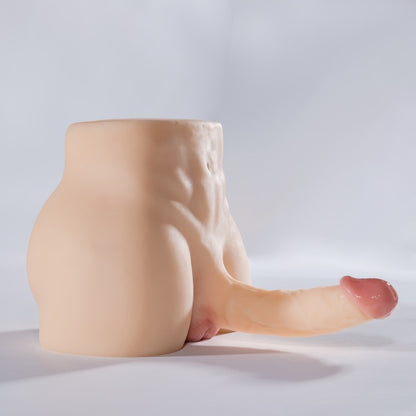 Masturbador em Silicone – Design Realista com Duas Áreas de Contato