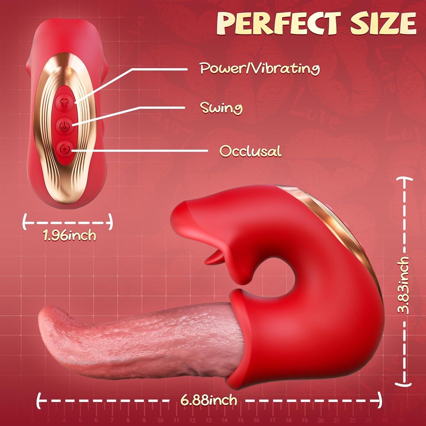 Vibrador 3 em 1 com Língua e Sucção – 10 Modos para Prazer Completo e Intenso