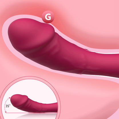 Vibrador em Silicone – Estimulação Profunda com Controle de Intensidade