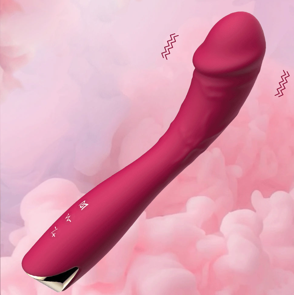 Vibrador em Silicone – Estimulação Profunda com Controle de Intensidade