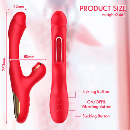 Vibrador com Estímulo Duplo – Recarregável e Silencioso