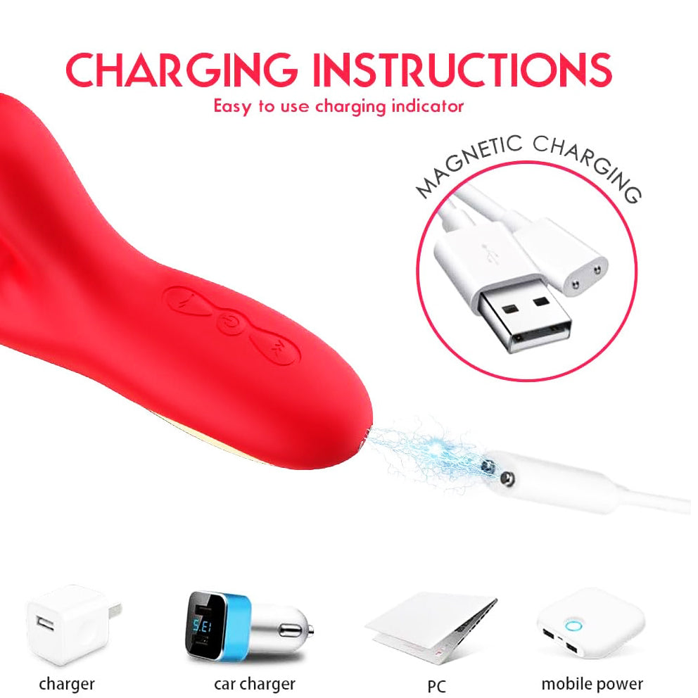 Vibrador com Estímulo Duplo – Recarregável e Silencioso
