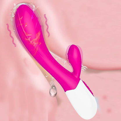 Vibrador 2 em 1 Recarregável  – Estímulo Duplo com 30 Modos