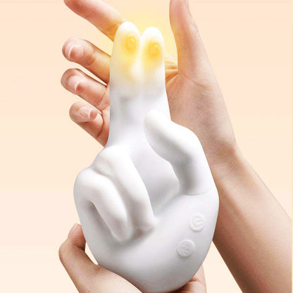 Vibrador de Dedo com Movimento “Vem Cá” + Aquecimento 🔥 10 Vibrações Potentes e À Prova D’Água