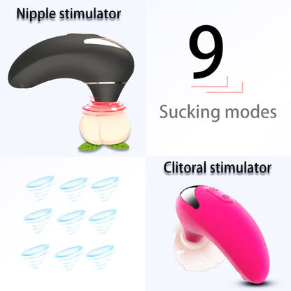 Vibrador de Sucção Recarregável – Compacto e Silencioso