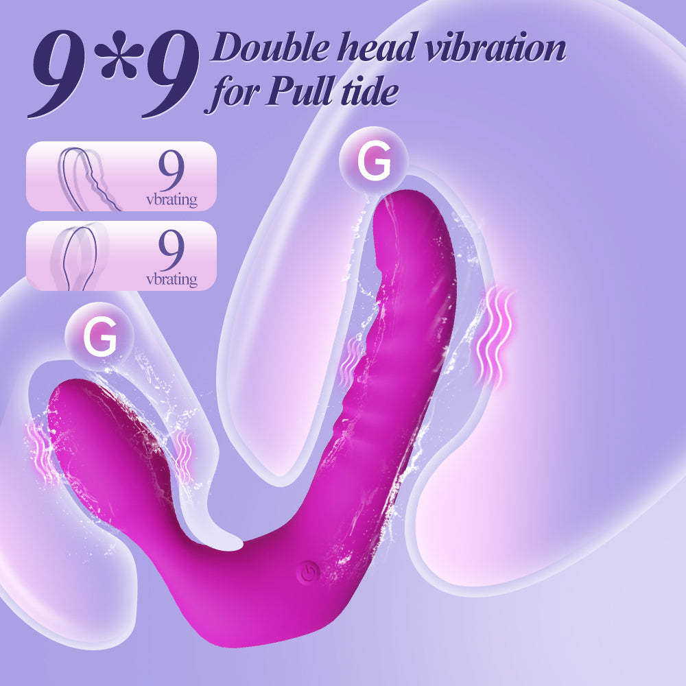 Vibrador em V com Dupla Estimulação – Uso a Dois e Vibração Ajustável