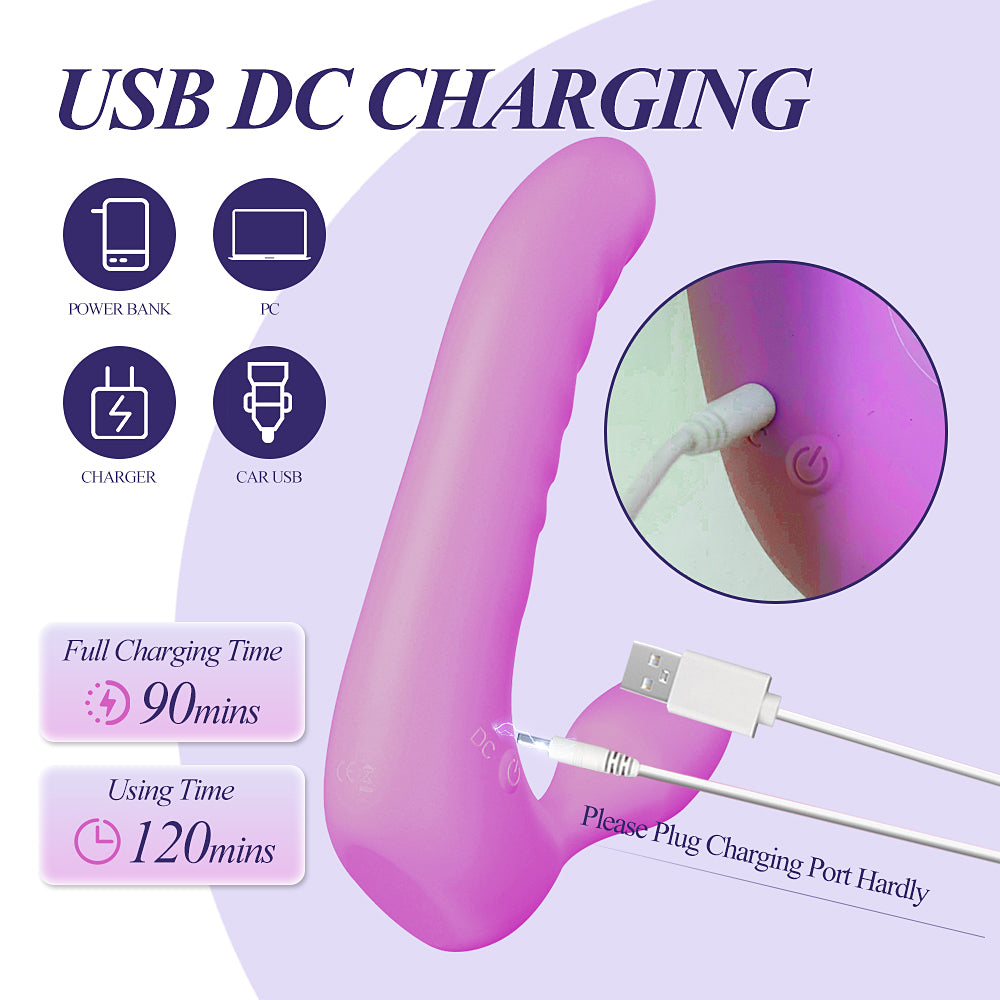 Vibrador em V com Dupla Estimulação – Uso a Dois e Vibração Ajustável