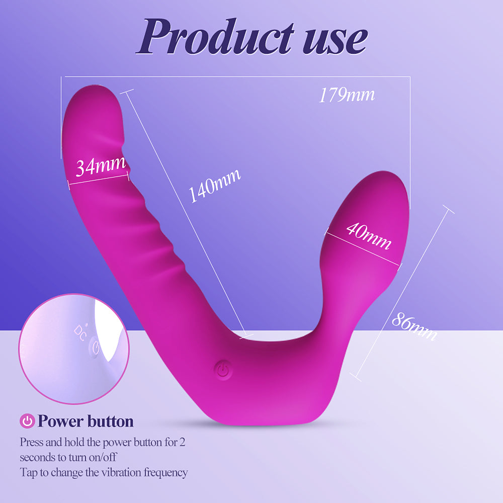 Vibrador em V com Dupla Estimulação – Uso a Dois e Vibração Ajustável