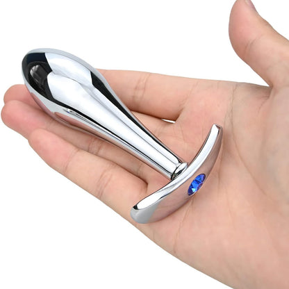 Kit Plug Anal Metálico 3 Peças – Treinamento Progressivo e Confortável