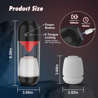 Masturbador Automático com Sucção – 4 Modos, Recarregável USB e Sensação Realista